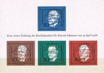 [The Memorial Edition of Konrad Adenauer, type NI]