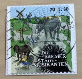 [Charity Stamps - Town Musicians of Bremen, type DFU]