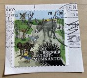 [Charity Stamps - Town Musicians of Bremen, type DFU]