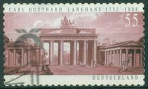 [The 275th Anniversary of the Birth of Carl Gotthard Langhans, 1732-1808, type CMC]