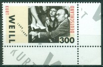 [The 100th Anniversary of the Birth of Kurt Weill, 1900-1950, tip BTA]