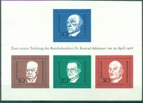 [The Memorial Edition of Konrad Adenauer, type NI]