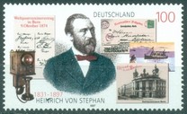 [The 100th Anniversary of Heinrich von Stephan, Postmaster, tip BLV]