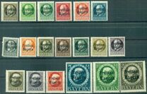 [King Ludwig III Overprinted "Freistaat Bayern", type P]