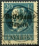 [Overprinted "Volksstaat Bayern", type N5]