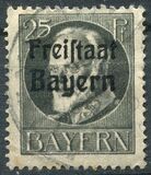 [King Ludwig III Overprinted "Freistaat Bayern", type P6]