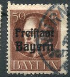 [King Ludwig III Overprinted "Freistaat Bayern", type P9]