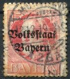 [Overprinted "Volksstaat Bayern", type N4]