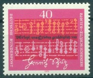 [The 300th Anniversary of the Death Heinrich Schütz, Composer, type TN]