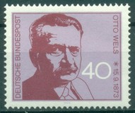 [The 100th Anniversary of the Birth of Otto Wels, Social Democrat, type UY]