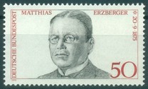 [The 100th Anniversary of the Birth of Matthias Erzberger, Polititian, type YF]