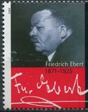 [The 70th Anniversary of the Death of Friedrich Ebert, 1871-1925, type BTB]