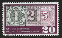 [The 125th Anniversary of the First German Stamp, type KU]