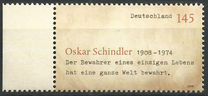 [The 100th Anniversary of the Birth of Oskar Schindler, 1908-1974, tip CMW]