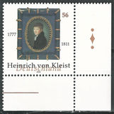 [The 225th Anniversary of the Birth of Heinrich von Kleist, 1777-1811, tip BZW]