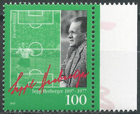 [The 100th Anniversary of the Birth of Sepp Herberger, Football coach and Player, tip BLF]