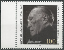 [The 25th Anniversary of the Death of Dr.Konrad Adenauer, Federal Chancellor, type AZV]