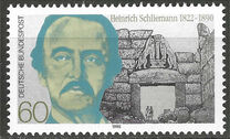 [The 100th Anniversary of the Death of Heinrich Schiliemann, Archaeologist, type AVB]