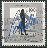 [The 100th Anniversary of the German Schiller Society, tip BHE]