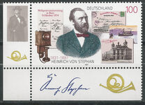 [The 100th Anniversary of Heinrich von Stephan, Postmaster, tip BLV]