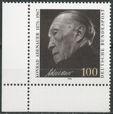 [The 25th Anniversary of the Death of Dr.Konrad Adenauer, Federal Chancellor, type AZV]