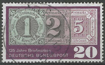 [The 125th Anniversary of the First German Stamp, type KU]