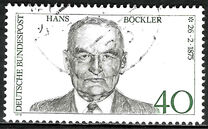 [The 100th Anniversary of the Birth of Hans Böckler, Trade Union Leader, type WY]