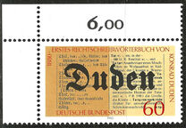 [The 100th Anniversary of the First Dictionary by Konrad Duden, type AEW]