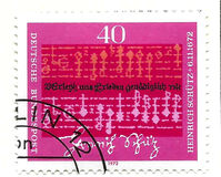 [The 300th Anniversary of the Death Heinrich Schütz, Composer, type TN]