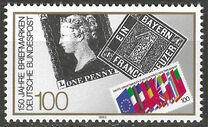 [The 150th Anniversary of the First Stamp, type AVA]