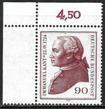 [The 250th Anniversary of the Birth of Immanuel Kant, Philosopher, type VY]