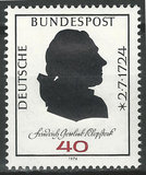 [The 250th Anniversary of the Birth of Friedrich Gottlieb Klopstock, Poet, type WB]