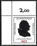 [The 250th Anniversary of the Birth of Friedrich Gottlieb Klopstock, Poet, type WB]