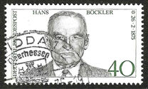 [The 100th Anniversary of the Birth of Hans Böckler, Trade Union Leader, type WY]