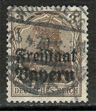 [German Empire Postage Stamps Overprinted "Freistaat Bayern", type O1]