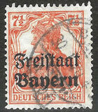 [German Empire Postage Stamps Overprinted "Freistaat Bayern", type O3]