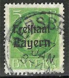 [King Ludwig III Overprinted "Freistaat Bayern", type P1]