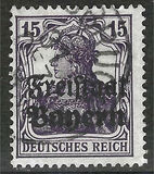 [German Empire Postage Stamps Overprinted "Freistaat Bayern", type O5]