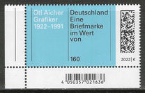 [The 100th Anniversary of the Birth of Otl Aicher, 1922-1991, type DRV]