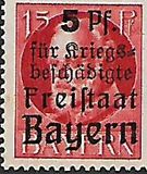 [Charity Stamps - Overprinted "Für Kriegsbeschädigte", type Q1]