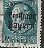 [King Ludwig III Overprinted "Freistaat Bayern", type P5]