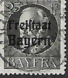 [King Ludwig III Overprinted "Freistaat Bayern", type P6]