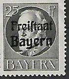 [King Ludwig III Overprinted "Freistaat Bayern", type P6]