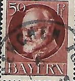 [King Ludwig III Overprinted "Freistaat Bayern", type P9]