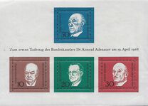 [The Memorial Edition of Konrad Adenauer, type NI]