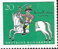 [The 250th Anniversary of the Birth of Baron von Münchhausen, type PV]