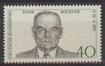 [The 100th Anniversary of the Birth of Hans Böckler, Trade Union Leader, type WY]