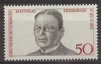 [The 100th Anniversary of the Birth of Matthias Erzberger, Polititian, type YF]