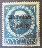 [Overprinted "Volksstaat Bayern", type N17]