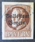 [Overprinted "Volksstaat Bayern", type N12]